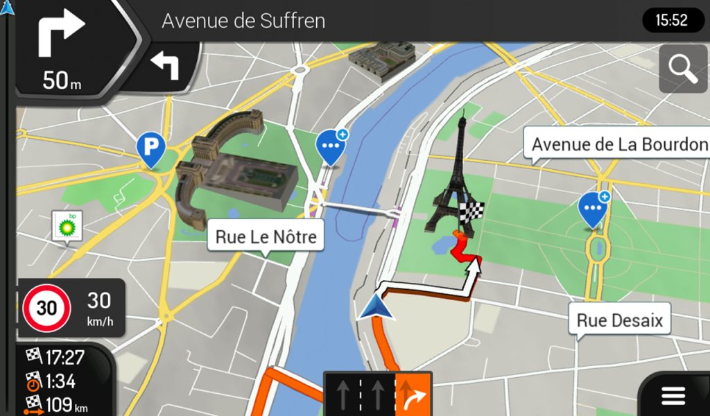 Mit Reisemobil-Navigation erweiterbar