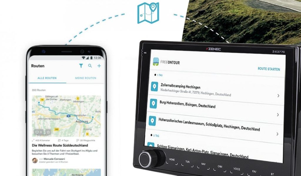 FREEONTOUR – Send-To-Car Funktion
